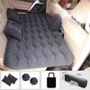Portable Air Inflatable Car Travel Bed Mat Flocked Sedan Rear Seat Inflatable Travel Mattress Outdoor Camping Mat Car