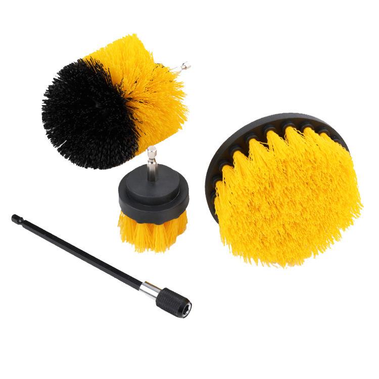 Bohrbürstenaufsatz-Set Power Scrubber Wasch-Reinigungsbürsten Werkzeugsatz mit Verlängerung zum Reinigen von Glasfenstern Küche Toilette