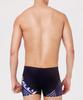 Laelliseupocheu [Qsmq219 Blk] Blue Line Men'S Square Swimsuit Black