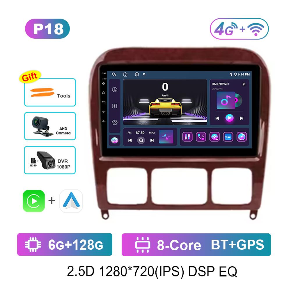 for Mercedes Benz S Class W220 S280 S320 S350 S400 S430 S500 S600 S55 AMG Car Video Multimedia Player WiFi Android GPS Carplay