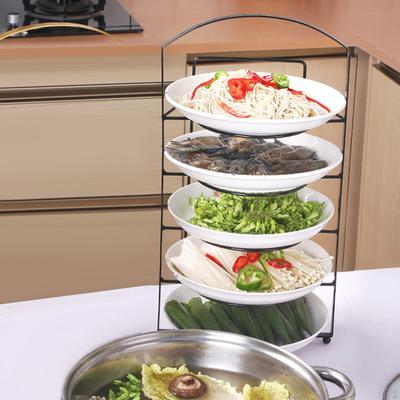 Adjustable Kitchen Organizer Shelf with 5 Tiers for Countertop Storage