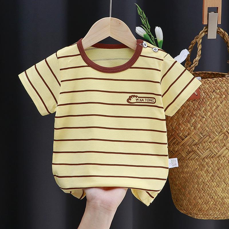 Children's Pure Cotton Short-Sleeved T-Shirt: Summer Style for Girls & Boys
