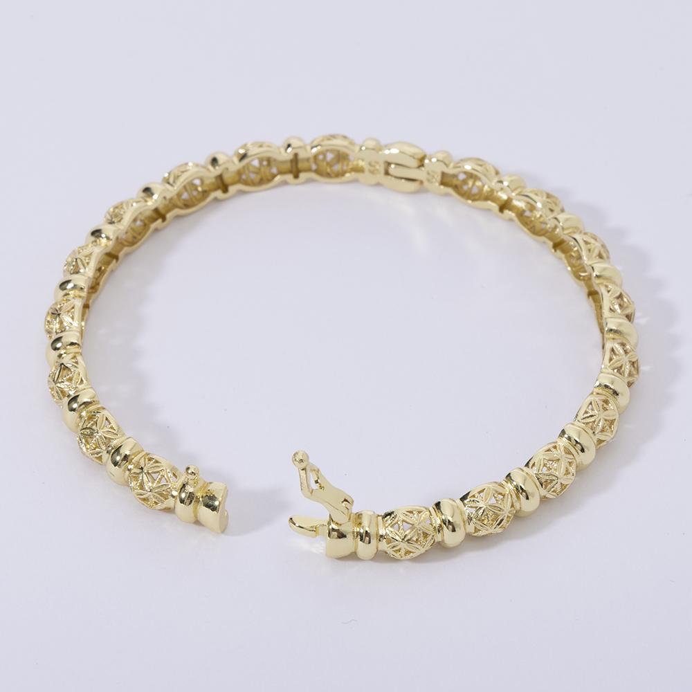 New Vintage Indian Women'S Bracelet African Wedding Luxury Gold Plated Bride Exquisite Lucky Bangle Jewelry