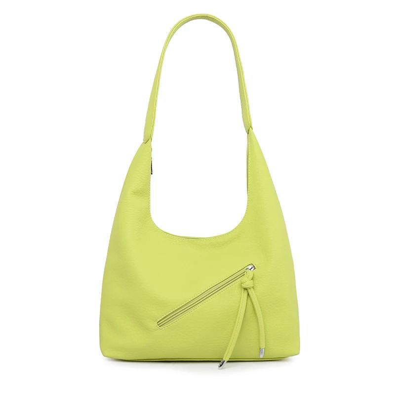 Luxury Designer Ladies Handbags Solid color Leather Shoulder Bags for Women’s Fashionable Zipper Decoration Female Crossbody Bag