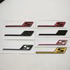 LWC1 NEW 3D ABS Chrome Black Yellow S Badge Emblem Car Trunk Sticker For AMG S C63S E63S GLE63S GLS63S GTS CLA45S Exterior Accessorie
