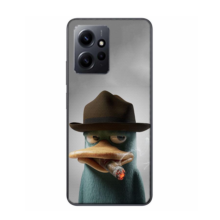 Cartoon Perry The Platypus Phone Case For Redmi 12 13C 12C 15C 9 10 10C Note 13 Pro Plus 14 15 Pro 9T 9C 9A TPU Soft Cover Clear