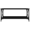  Coffee Table, Black 100x50x45 Cm, Wood-based Material