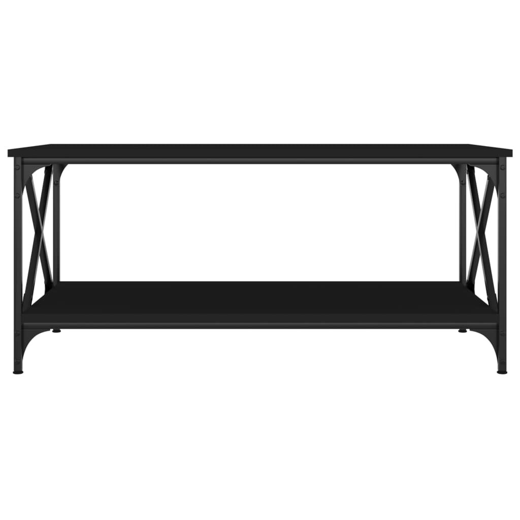  Coffee Table, Black 100x50x45 Cm, Wood-based Material
