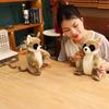 Cute simulation big-eyed lemur doll plush toy little monkey doll children's company soothing doll