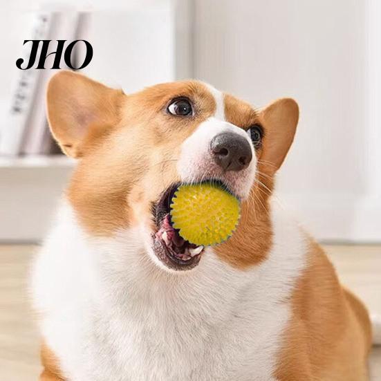 Soft Burrs Pet Toy Squeaky Dog Chewing Sound Ball Safe Teeth Cleaning Interactive Puppy Chew Balls Training Toys Supplies for Boredom Relief