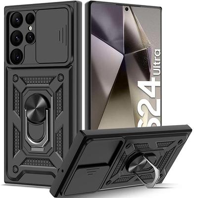 Magnetische Ringhüllen für Samsung Galaxy S24 S23 S22 S21 S20 Ultra Plus Schiebe-Objektivschutzhülle für Samsung S24 S23 S21 FE Hülle