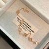 French Style Niche High-end Clover Bracelet, Rose Gold Mini Fashion Bracelet
