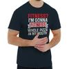 Gonna Fitness This Whole Pizza In My Mouth Womens or Mens Crewneck T Shirt Tee