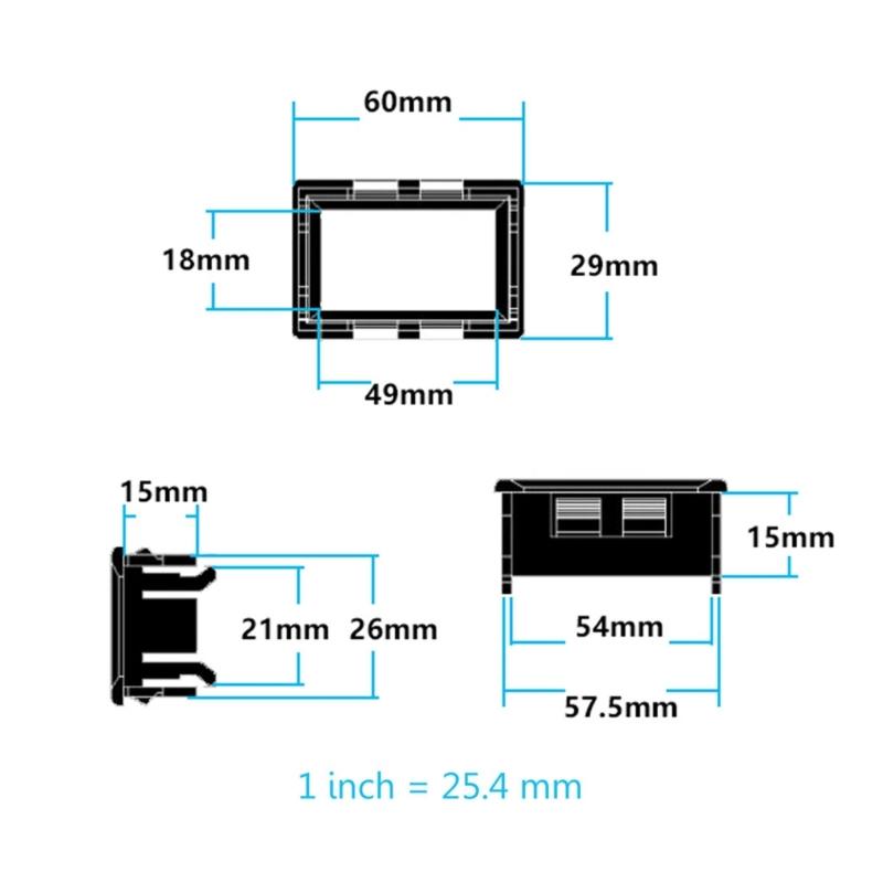 High Digital Ammeter Current Tester for DC 0-9.999A(10A) 4-30V 4 Digit Amp Meter 0.56" LED Red Display Panel