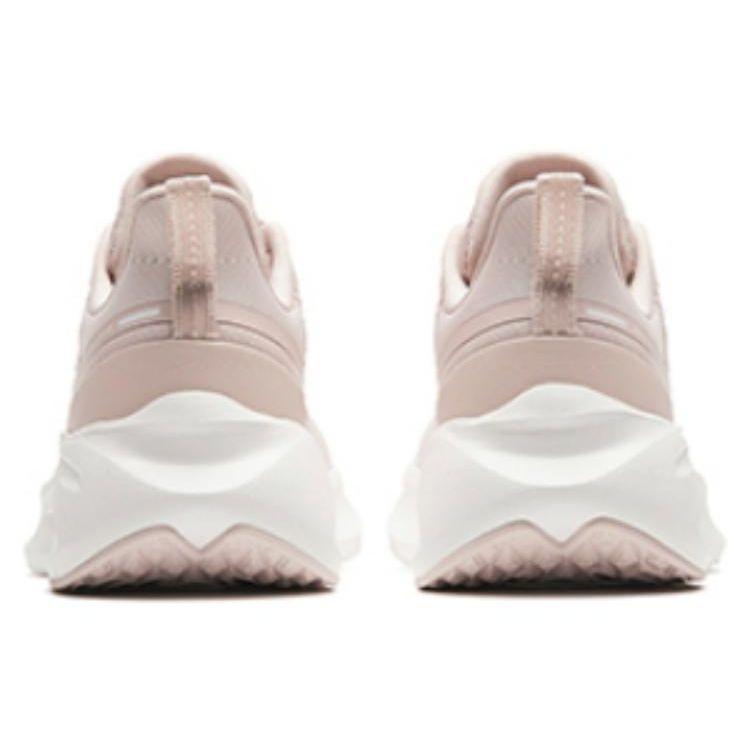 Anta Cloud Tracking Round Toe Lace-Up Shock Absorbing Wear-Resistant Low-Top Running Shoes Women sneaker Pink 122415522-2