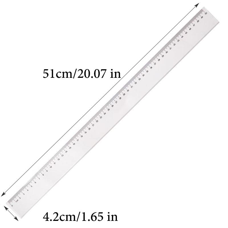 Transparent Straight Ruler,20cm,30cm,40cm,50cm,High Precision Maths Drawing Measuring,Office Learning Stationery Supplies 9703