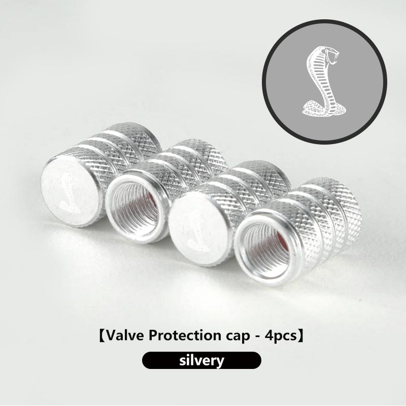 

For Mustang 4PCS Car Tire Valve Caps Cover Aluminum Tire Wheel Stem Cap GT500 GT350 Cobra Shelby 2015 2016 2017 2018 2019