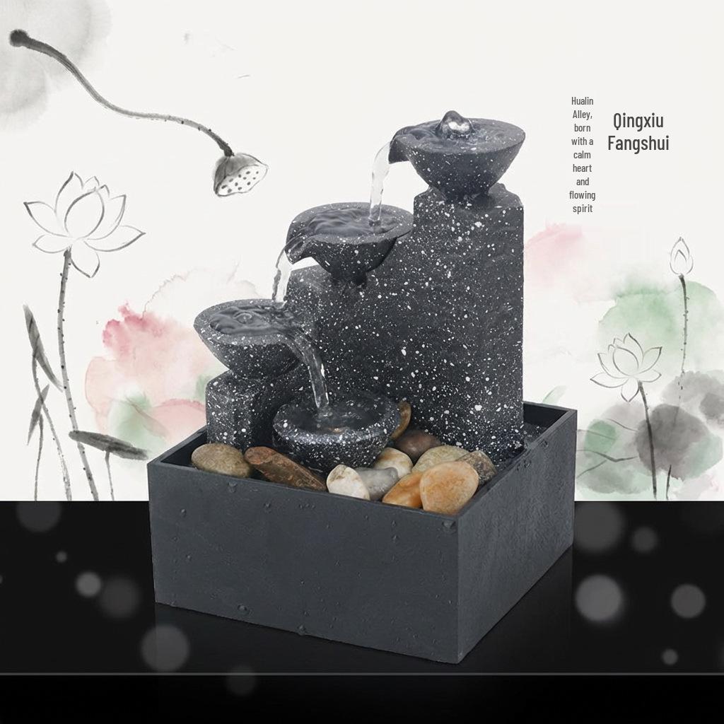 Desktop Water Fountain: Wealth-Attracting Home & Office Decoration