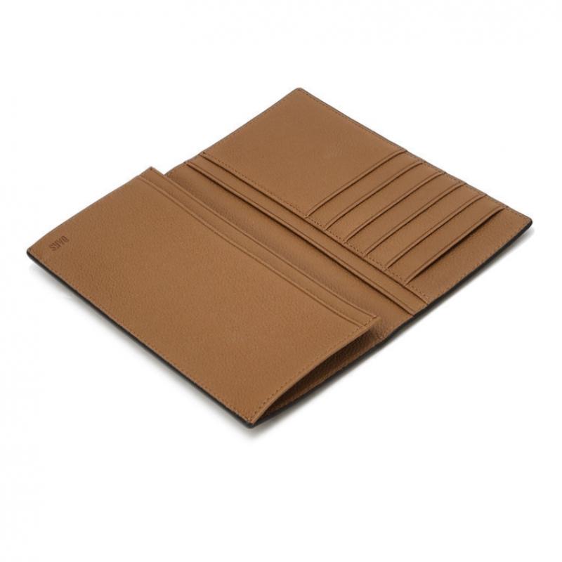 Daks Long Wallet Soft Twotone Cowhide Black Dbwa6e705bk