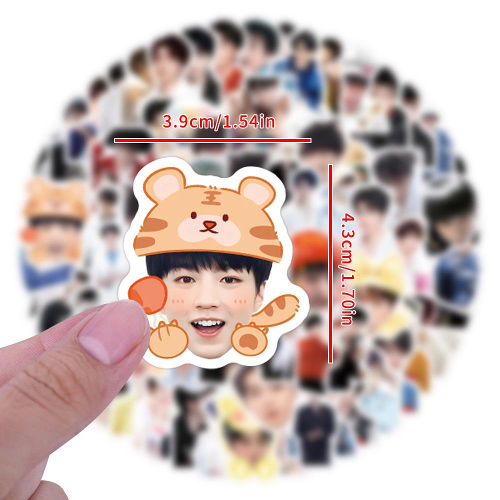 100 TFboy Wang Junkai Celebrity Graffiti Stickers for Water Bottles & Tablets