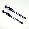 Letras de Logo C63S Negras 3D Insignia V8 BITURBO Pegatina Trasera de Estrella para Coche Maletero Emblema AMG Para Mercedes Benz AMG W205 C205 Accesorios