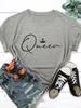 8 Colors Crown Queen Letter Print T Shirt WoUnisex Short Sleeve O Neck Loose Tshirt Summer WoUnisex Tee Shirt Tops Clothes Mujer