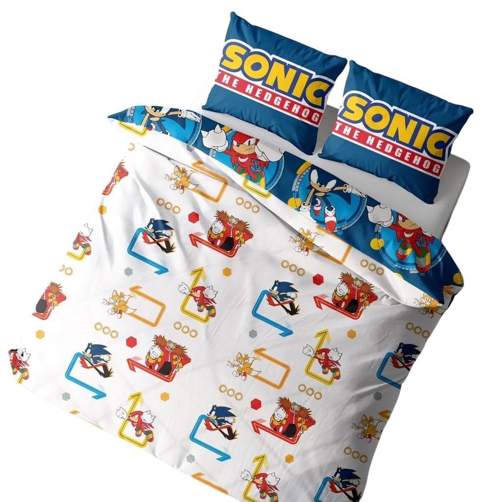 Sonic The Hedgehog Rings Reversible Duvet Set