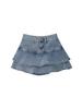 Denim Minirock Für Damen Hohe Taille Patchwork Sommer Rüschen Modisch Lässig Für Teenager