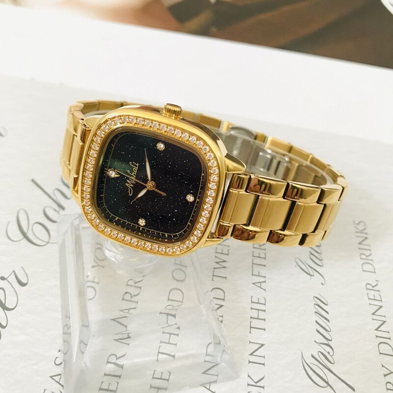 Gold Women S Watch Steel Belt Fashion Watch Women S Trend Watch Quality Diamond Quartz Watch