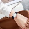 Retro Niche Student Watch, Simple Temperament, High-End Lychee Pattern Belt Watch, Women'S Waterproof Quartz Watch