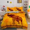 Bohemsk Elefant Sengetøy Sett Queen King Size Fargerikt 2/3 stk Dynetrekk Boho Psykedelisk Indisk Mandala Polyester Dyne Trekk