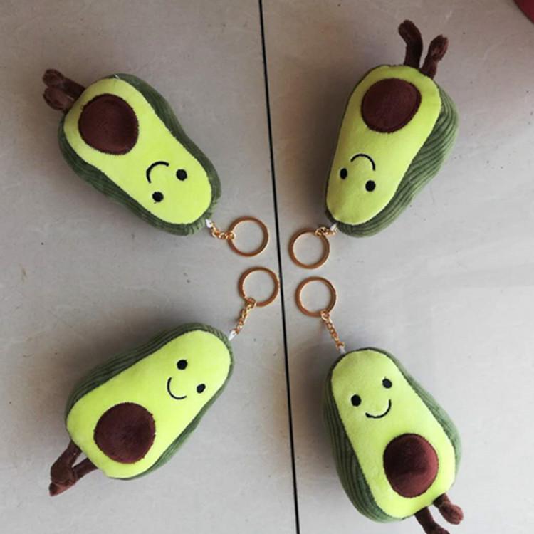 Avocado Cute Keychain Plush Toy Girls Kids Backpack Decoration Ornament Hanging