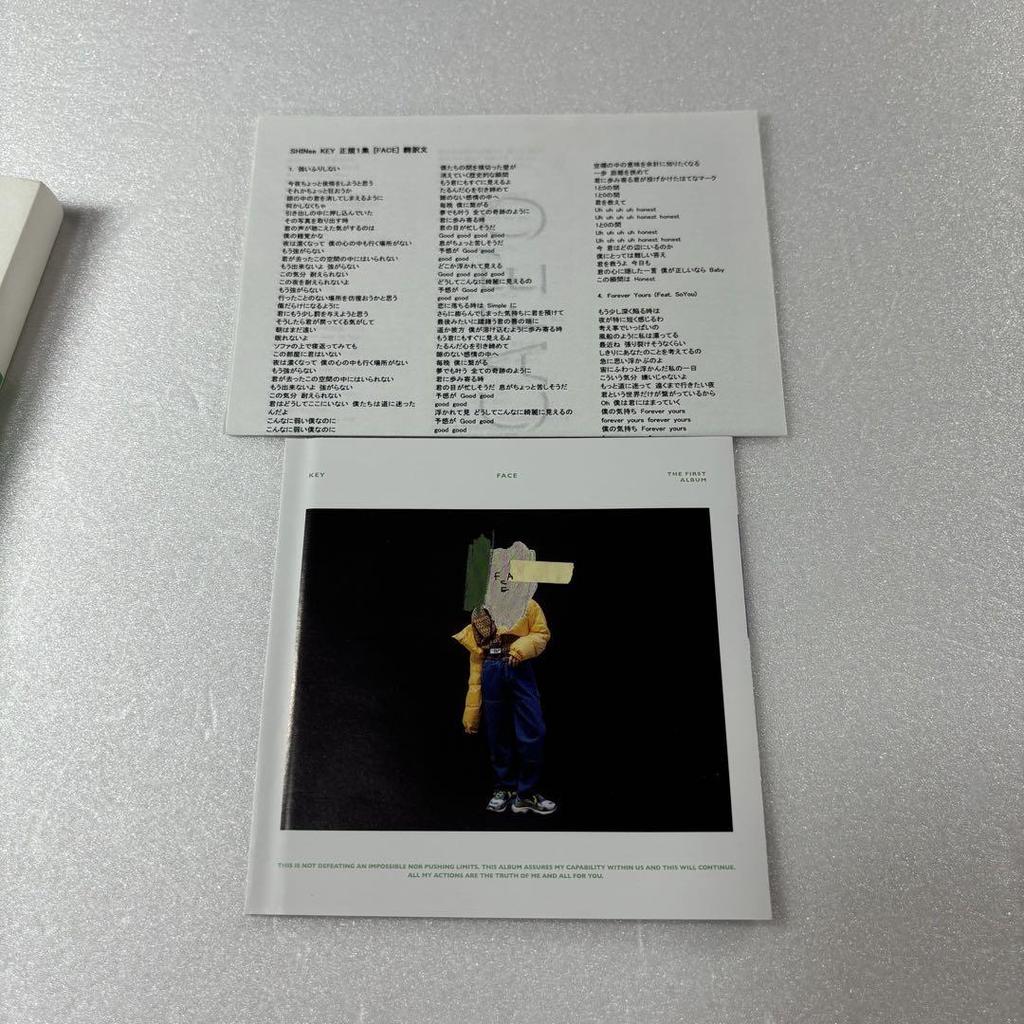 [USED] SHINee Key KEY FACE CD Trading Card Solo WHITE