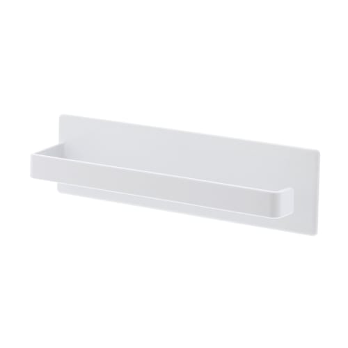 Yamazaki Tower Magnetic Bathroom Towel Rack, White, Approx. W18 X D4.5 X H5cm, Model 3267
