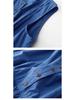 Women's Casual Japanese Blue Sleeveless Lantern Dress