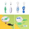 Rowing Inflatable Boats Key Pendant Sailing Fishing Keyring Water Floating Keychain Pool Parts