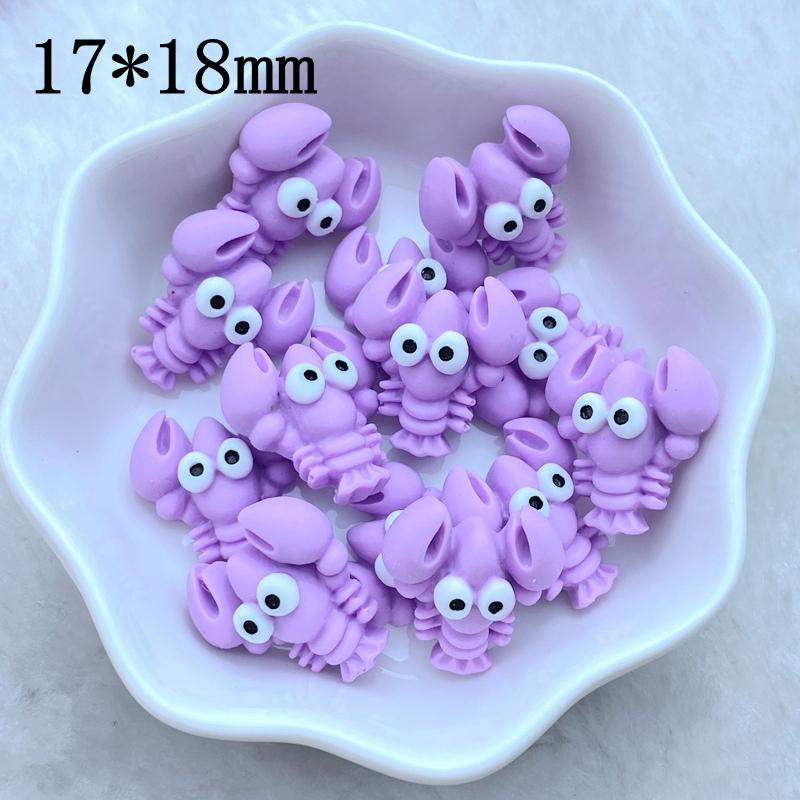 10Pcs New Cute Resin Mini Marine Animal Series Flat Back Manicure Parts Embellishments For Hair Bows Accessories