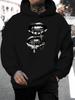 2026 Music Festival Summer New Arrival Unisex Casual Versatile Style Fashion Hoodie with  Eye-Catching Black and White Lips and Cross On Red Garment L