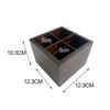 Walnut Color Wooden Tissue Paper Dispenser, Home Daily Use Desk Wood Napkin Paper Storage Case