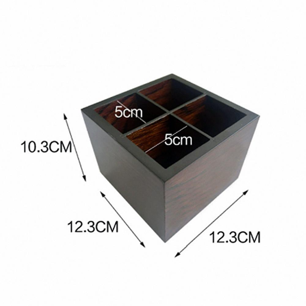 Walnut Color Wooden Tissue Paper Dispenser, Home Daily Use Desk Wood Napkin Paper Storage Case