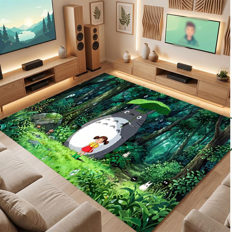 My Neighbor Totoro Rug Soft Thick Non Slip Floor Carpet for Bedroom Living Room Home Decor