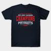 Men Black Print T-shirt Patriots 2025 Division Champs No-Cut Transfer Paper Print Cotton Tshirt