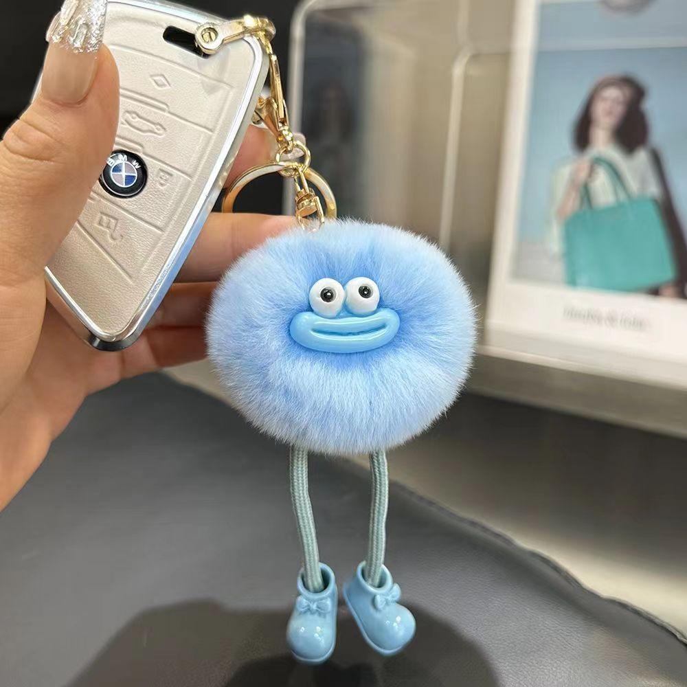Niedliche Plüschtiere mit großen Augen Schlüsselanhänger Cartoon Brikett Schlüsselanhänger Brikett Auto Schlüsselanhänger Anhänger Koreanischer Plüsch Schulranzen Anhänger