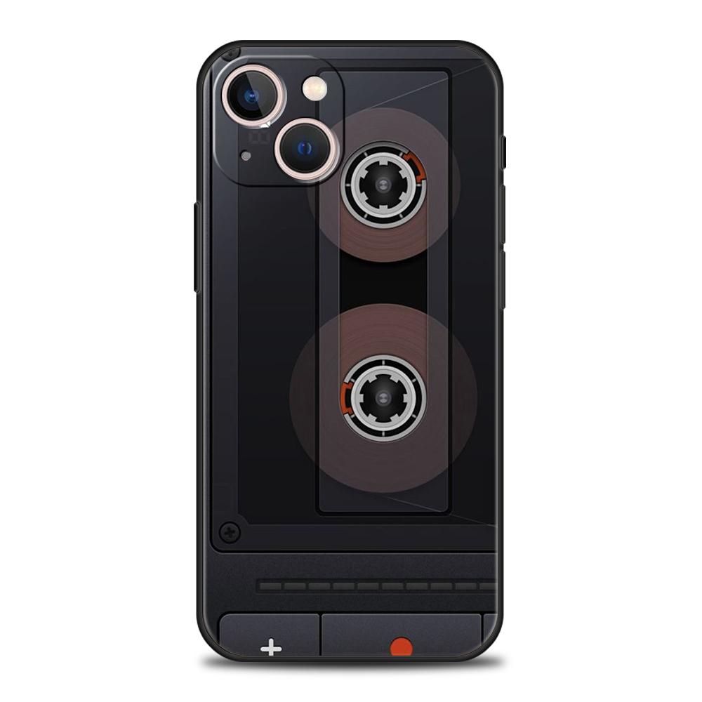 

Mixtape Vintage Magnetic Tape Cassette Audio Phone Case for iPhone 15 14 13 12 Pro Max 11 Pro Max 7 8 Plus X XS XR SE Soft Shell iPhone 11