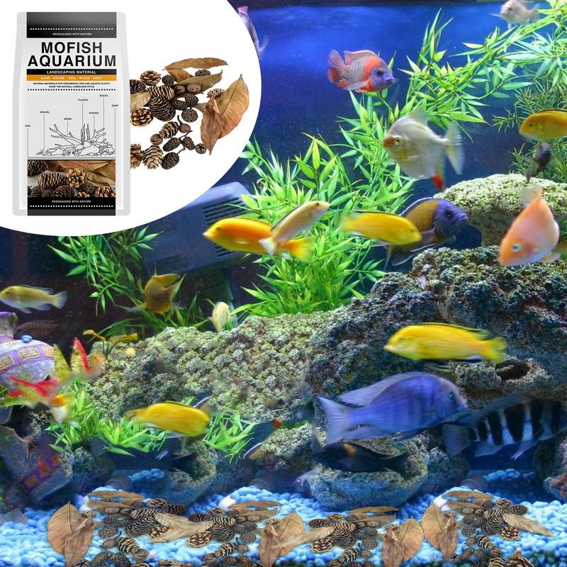 Aquarium Alder Cones Natural Fish Tank's pH Lowerer Aquarium Decorations & Accessories Multifunctional Fish Tanks Botanicals