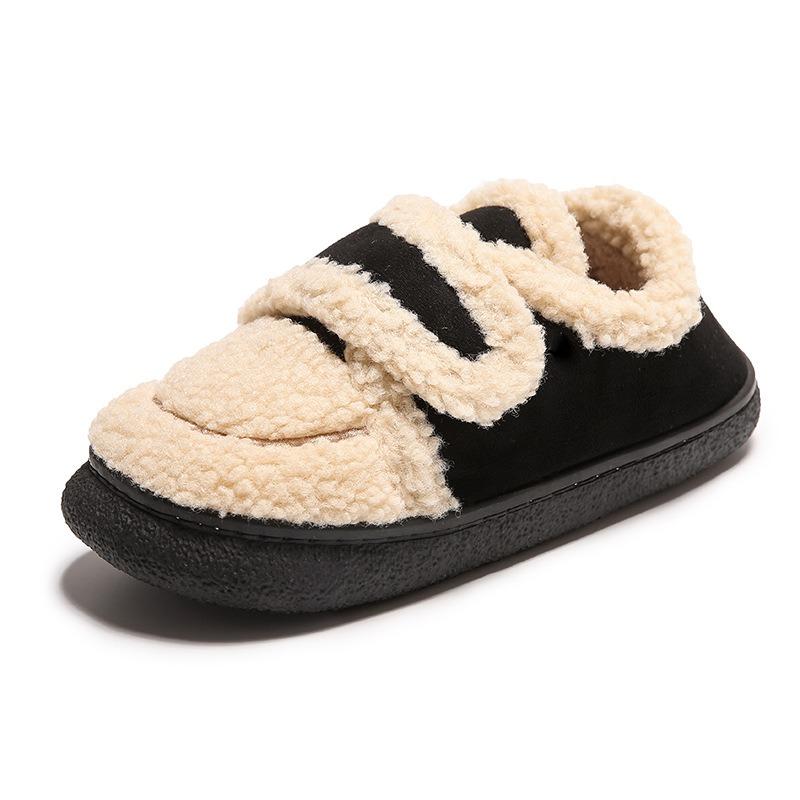 Nošení bavlněné obuvi pro ženy, podzimní a zimní jehněčí vlna