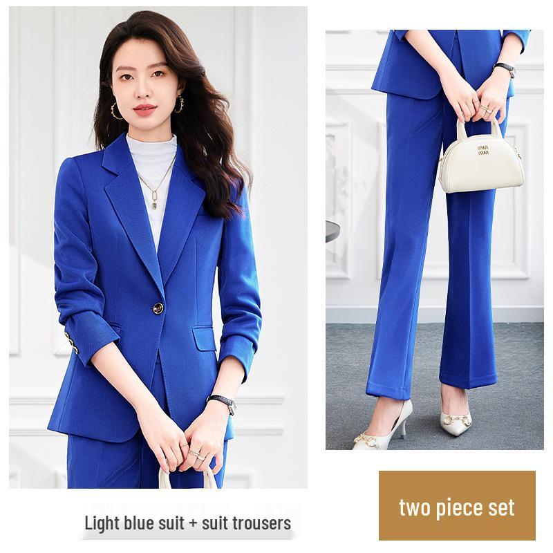 Zihong Red High-End Autumn/Winter Professional Commuter Suit