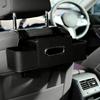 3-in-1 Car Backseat Organizer Multifunctional Back Seat Storage Box with 2 Cup Holders Tissue Box And Hooks for Holding Phones Snacks Drinks Handbags