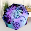 1pc Sun Moon Decor Automatic Opening/closing Umbrella with Auto Open/Close, Windproof, Foldable Sunshade, Perfect Gift for Friends, Durable