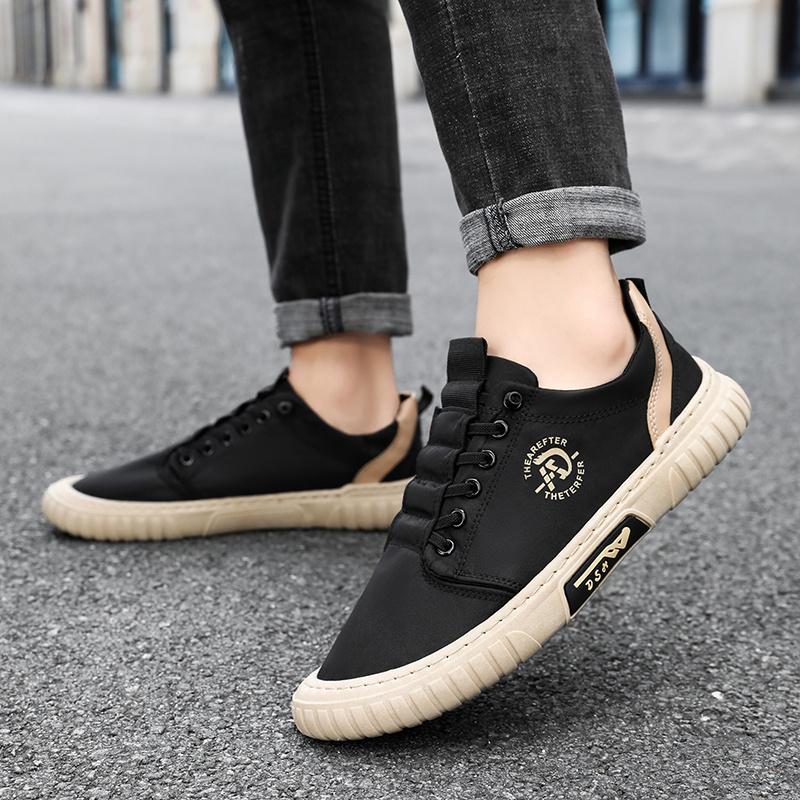 Men'S Autumn Fashion Casual Walking Shoes, Featuring A Striped Design, Comfort and Breathability, Suitable for Both Sports and Leisure Shoes